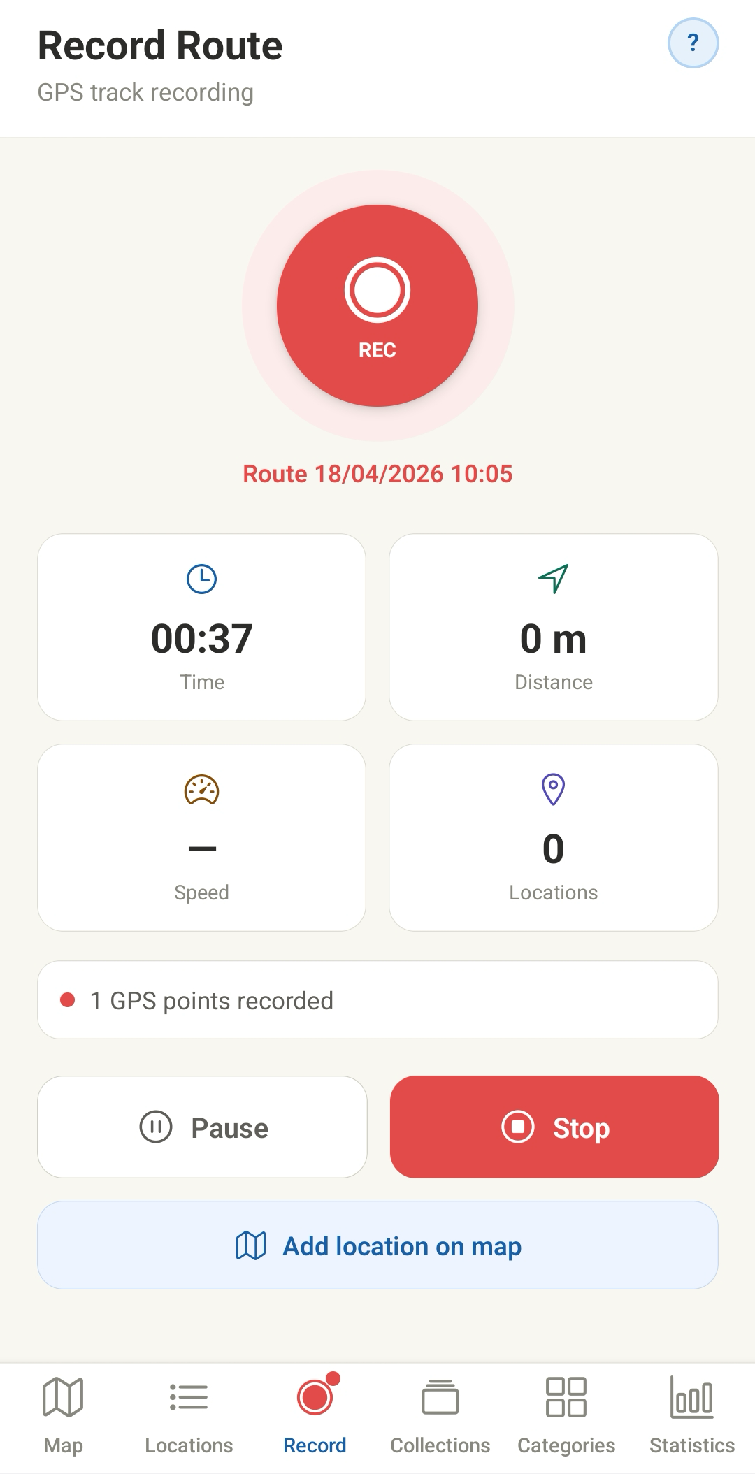 RECORD GPS